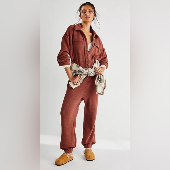 Free People Beach Ride Or Die Jumpsuit Size XL - Picture 1 of 9